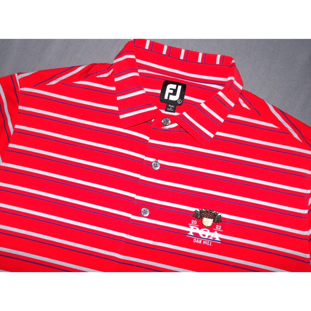 FootJoy Short Sleeved Stretch 2023 PGA Oak Hill‎ Polo Golf Shirt Men's Large